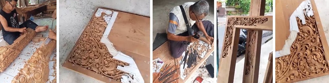 Barong temple woodwork